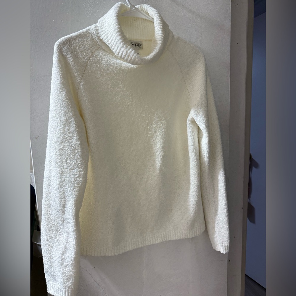 Kim Rogers Cream Cowl Neck Sweater